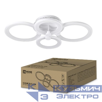 Светильник светодиодный ELEGANT BLISS-90W 90Вт 230В 3000-4000-6500К 7000лм 610х400х130мм с пультом ДУ IN HOME 4690612035444