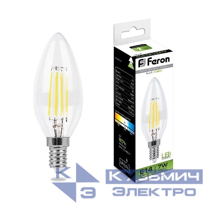 Лампа светодиодная LB-66 7Вт 4000К E14 230В FERON 25780