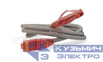 Патч-корд кат.5E U/UTP LSZH PC-LPM-UTP-RJ45-RJ45-C5e-0.3M-LSZH-GY 0.3м сер. Hyperline 229923