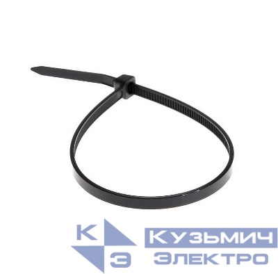 Хомут кабельный 3.6х200 нейл. черн. (уп.100шт) Rexant 07-0201
