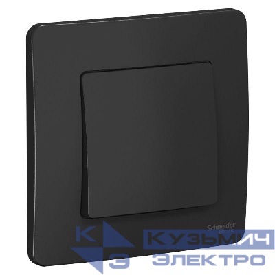 Переключатель проходной 1-кл. СП Blanca 10А IP20 (сх. 6) 250В антрацит SE BLNVS010606