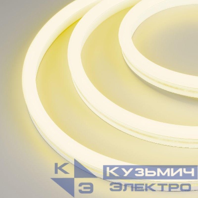 Лента светодиодная WAVE-SIDE-A120-12x25mm 230В Yellow 12Вт/м IP67 wire x2 грибовидная форма герметичная (уп.50м) Arlight 051937