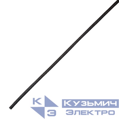 Трубка термоусадочная двустенная клеевая 12/3 (4:1) черн. 1м Rexant 23-1206