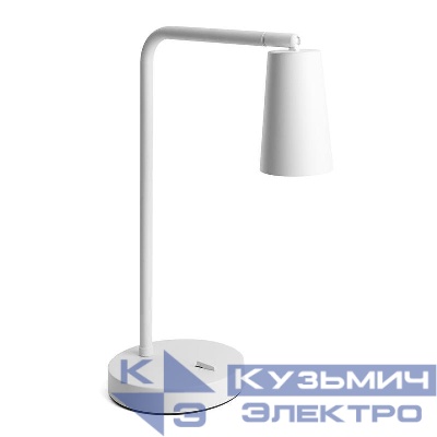 Светильник настольный DE185 max 35Вт 230В под лампу GU10 бел. FERON 48425