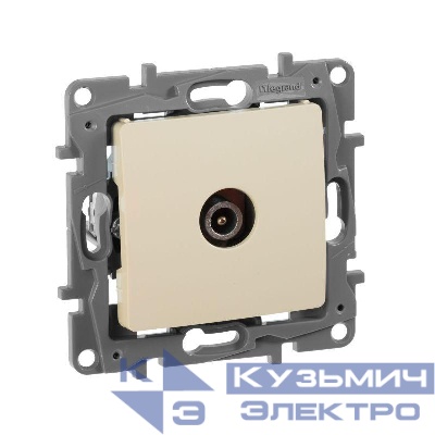 Розетка телевизионная проходная TV СП Etika 14дБ 5-862МГц механизм сл. кость IEK 672363