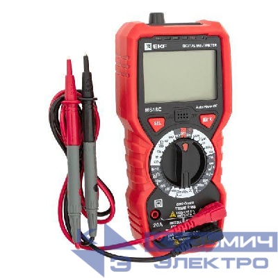 Мультиметр цифровой MS18C Professional EKF In-180701-pm18C
