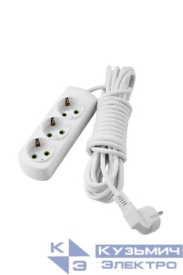 Удлинитель 3х5м с заземл. Letitia LEZARD 721-0305-301