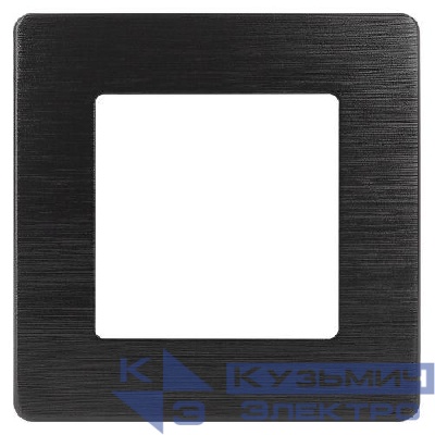 Рамка 1-м 12-5101-06 сатин черн. Эра Б0052504