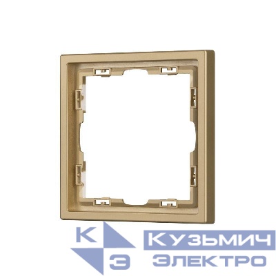 Рамка 1-м FRM-NOBE-SFPL-1-GD пластик. зол. Arlight 054213