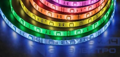 Лента светодиодная 71 445 NLS-5050RGB30-7.2-IP65-12В-Pro R5 7.2Вт/м (уп.5м) Navigator 71445