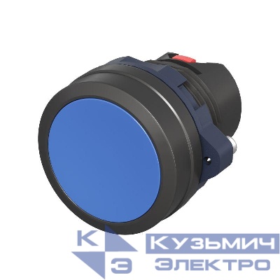 Головка кнопки плоская без фиксации син. DKC M22P-FMBP