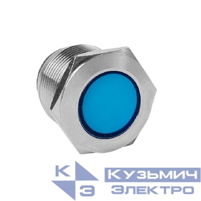 Лампа сигнальная S-Pro67 19мм син. 24В EKF s-pro67-342