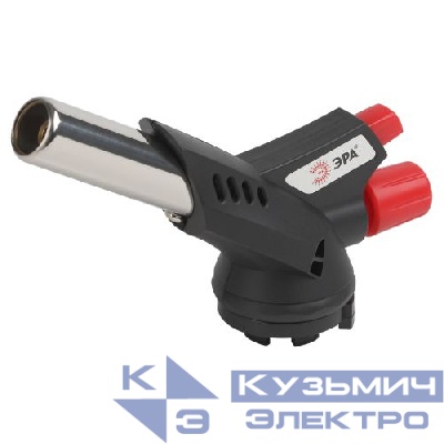 Горелка газовая GB-07P с пьезоподжигом установка на баллон вращение 360град. ЭРА Б0052495