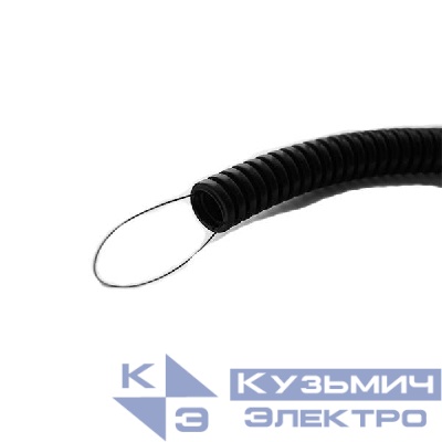 Труба гофрированная легкая d16мм с протяжкой безгалоген. трудногорючая (FRHF) (уп.100м) Урал Пак ГФ-4100016-100