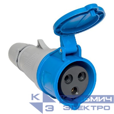 Розетка переносная 223 2P+PE 32А 220В IP44 PROxima EKF ps-223-32-220-PRO