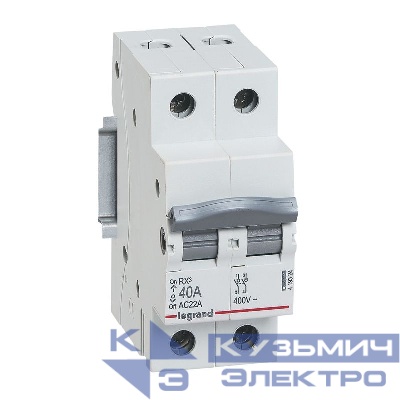 Выключатель-разъединитель 2п 40А RX3 ИЭК Leg 419324