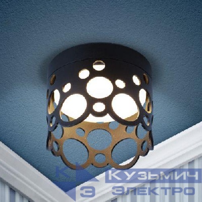 Светильник встраиваемый под лампу GX53 DK115 SBK черн. матов. Эра Б0061184