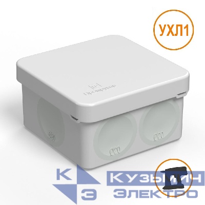 Коробка распределительная 60-0200 для прямого монтажа двухкомпонентная без содержания галогена (HF) 70х70х40 (1 шт/уп) Промрукав