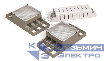 Светильник светодиодный АТ-ДВО-07-33-15-О "Albatross" 220В 33вт 5000К 3500лм IP20 бел. (решетка75х75)рассеиватель опал. АТОН АТДВО073315О