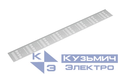 Органайзер-лоток вертикальный перфорированный кабельный в шкаф 32U VCM-32U-GY метал. сер. (RAL 7035) Cabeus 10617c