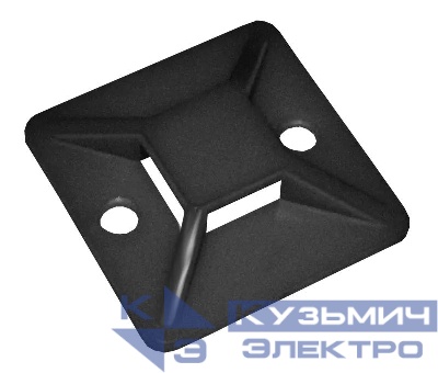 Площадка самоклеящаяся под хомуты PCP-SG 20х20-100BL PA6.6 черн. (уп.100шт) Jazzway 5055100