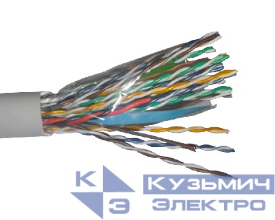 Кабель UTP16 cat.5e, 305м, 0,52 мм, серый "Ф" EOL