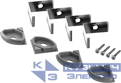 Комплект клипс 91 947 ИМПСЛ-04 (4 крепежные клипсы с заглушками) для ИПСЛ-04 Innolux 91947