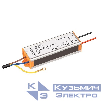 Блок питания ARPJ-SN-45500 (24Вт 21-45В 500мА) IP65 металл Arlight 045404