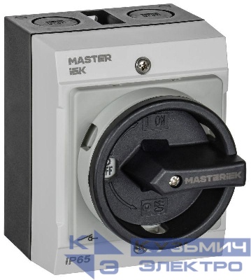 Переключатель кулачковый 10А (сх. 91) в боксе закрытая рукоятка IEK MI-CS21-010-091