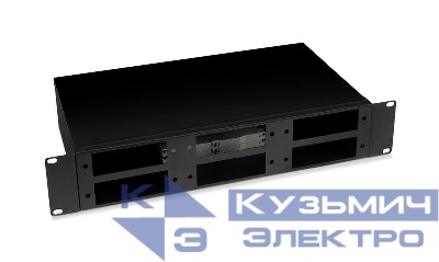 Кросс бокс оптический FO-19-6FP-BK 19дюйм 2U на 6 адаптерных панелей черн. Cabeus 10800c