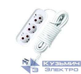 Удлинитель 3х7м с заземл. 10А IP20 У10-554 ПВС 3х1 UNIVersal 554-07