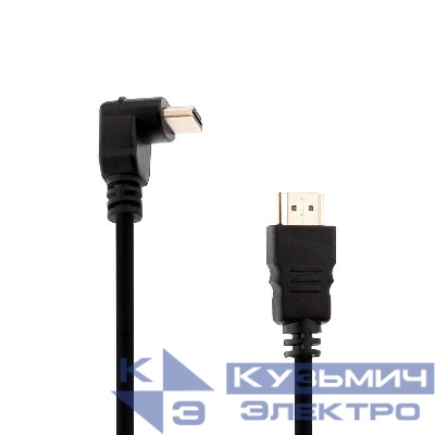 Кабель HDMI - HDMI 1.4 угловой 1.5м Gold PROCONNECT 17-6203-4