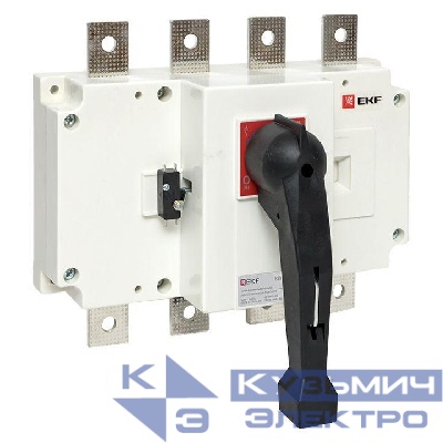 Рубильник-выключатель 4п 630А с рукояткой управления для прямой установки PowerSwitch EKF psds-630-4