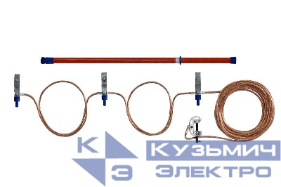 Заземление переносное ЗПЛ-10 Д для ВЛ до 10кВ 25кв.мм Антиток Д157664