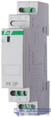 Реле промежуточное PK-2P/48 (48В AC/DC 1 модуль монтаж на DIN-рейке 2х8А 2NO/NC IP20) F&F EA06.001.020