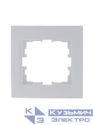 Рамка 1-м Karina горизонт. бел. LEZARD 707-0200-146