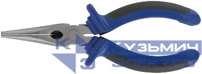 Тонконос "Один" двухцветные обрезиненные ручки полированная сталь 160мм MOS 47475М