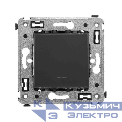 Кнопка 1-кл. СП Avanti "Черный матовый" DKC 4412153