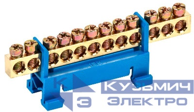 Шина нулевая на DIN-изол. "Стойка" ШНИ 6х9-12-С-С IEK YNN10-69-12P-K07