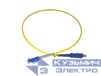 Патч-корд оптический переходной LC-SC/UPC SM Simplex 3.0мм 9/125, 0.5м, LSZH