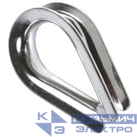 Коуш стальной оцинкованный под трос D5 (уп.10шт) DKC CM621005