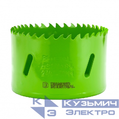 Diamond Industrial Коронка биметаллическая проф. 70 мм BIM HSS-Co 8% Diamond Industrial