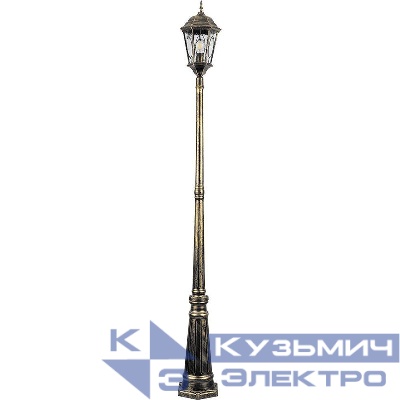 Светильник PL156 60Вт E27 230В садово-парковый черн. зол. FERON 11324