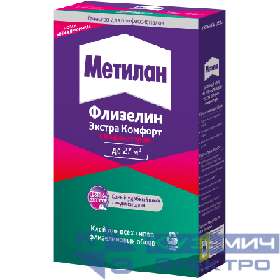 Клей обойный Метилан Флизелин Экстра Комфорт с индикатором 150г Момент Б0065587