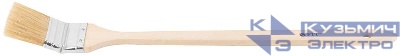 Кисть радиаторная натуральная светлая щетина деревянная ручка 2дюйм (50мм) FIT 01215