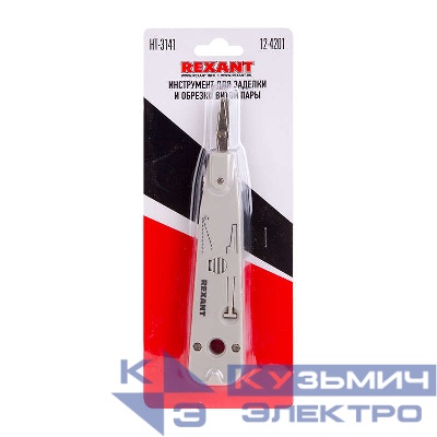 Инструмент для заделки и обрезки витой пары 110 (ht-3141) Rexant 12-4201