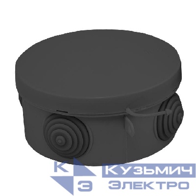 Коробка распаячная КМР-040-039 с крышкой 85х40 4 мембранных ввода IP54 черн. EKF plc-kmr-040-039-b