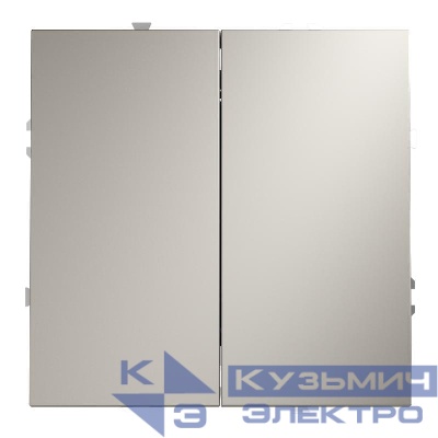 Переключатель перекрестный 2-кл. СП S70 10А механизм кашемир Voltum VLS020503