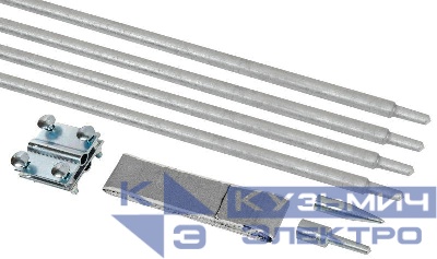 Комплект заземления верт. d16 дл.6м (4х1.5м) безмуфт. сталь гор. оцинк. IEK ZKZ11-14-016-06