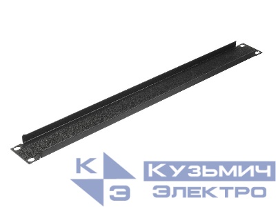 Заглушка 19'' 1 U, без крепежа, черная